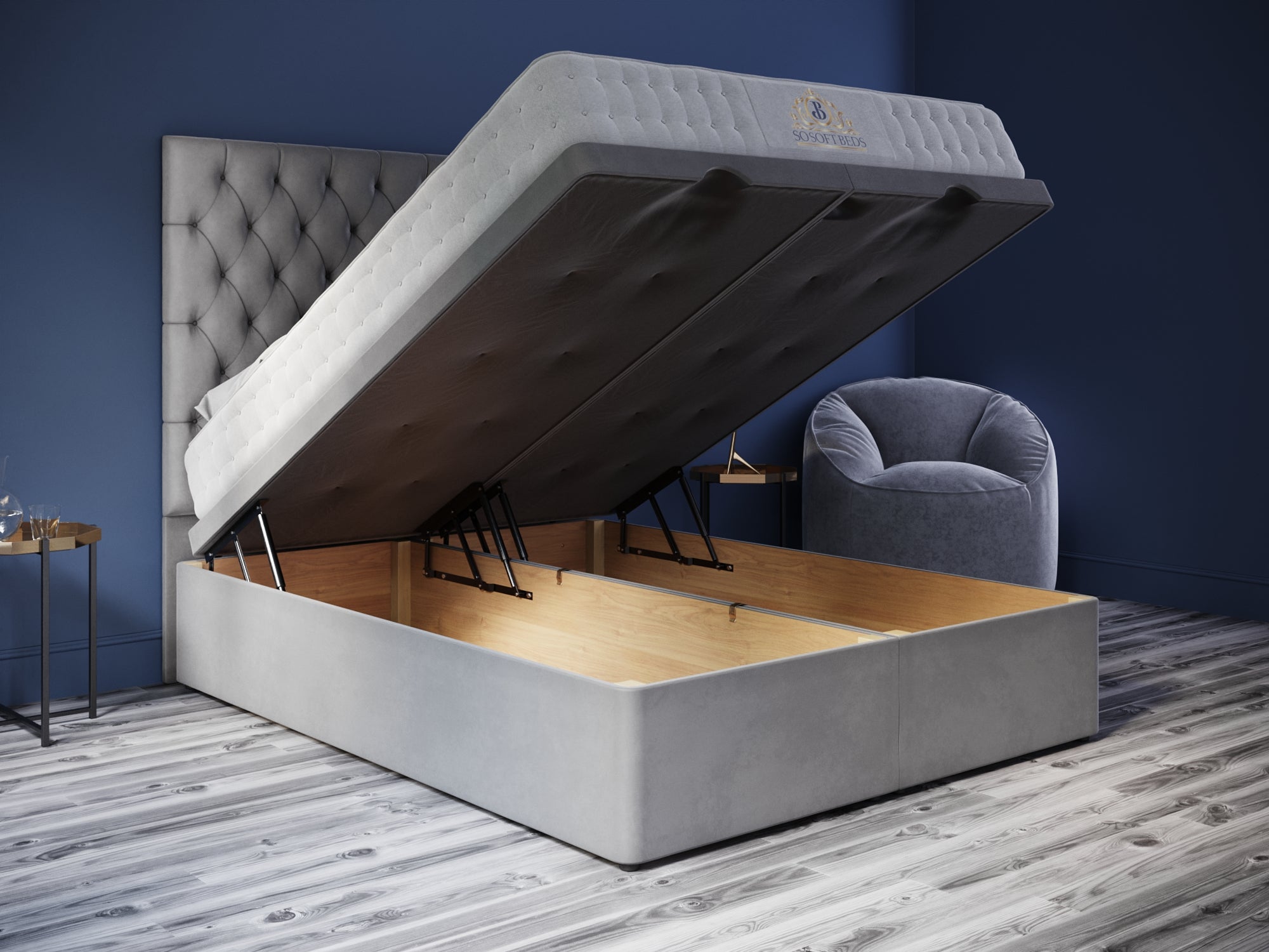 Storage Bed Chesterfield – Ottoman Beds