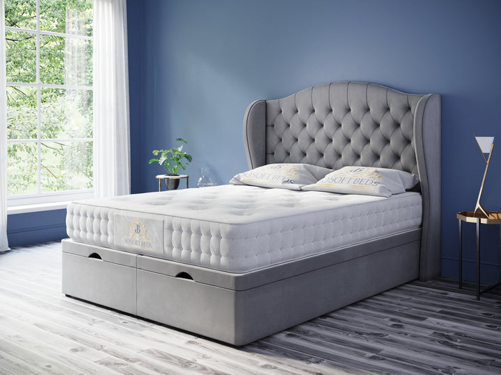 Wingback Panel Ottoman Bed - Ottoman Beds 
