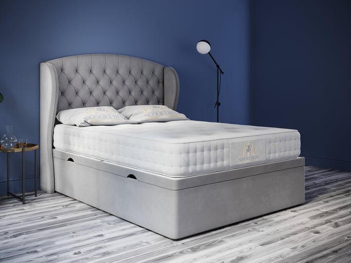 Wingback Panel Ottoman Bed - Ottoman Beds 