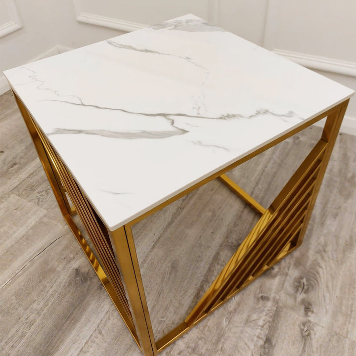 Bed Side Marble Table-Ottoman Beds