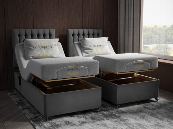 Adjustable Electric Bed-Ottoman Beds