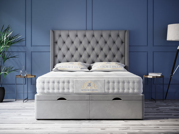 Wingback Ottoman Bed Chesterfield Oxford