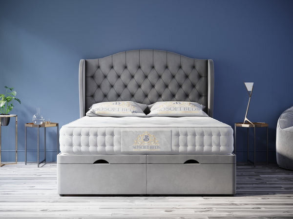 Wingback Majestic Ottoman Bed