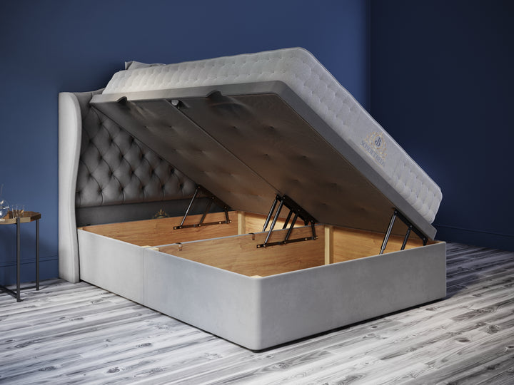 Wingback Majestic Ottoman Bed