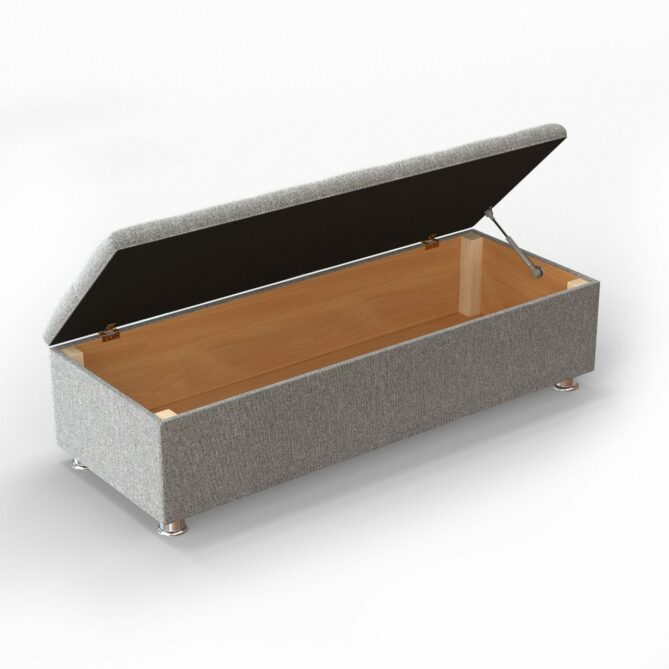 Ottoman Storage Bed 60" Wingback Chester
