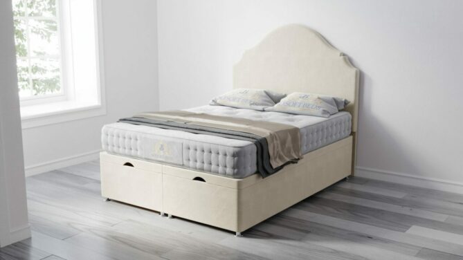 Francesca Plain Ottoman Bed With Optional Mattress - Ottoman Beds 