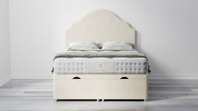 Francesca Plain Ottoman Bed With Optional Mattress - Ottoman Beds 