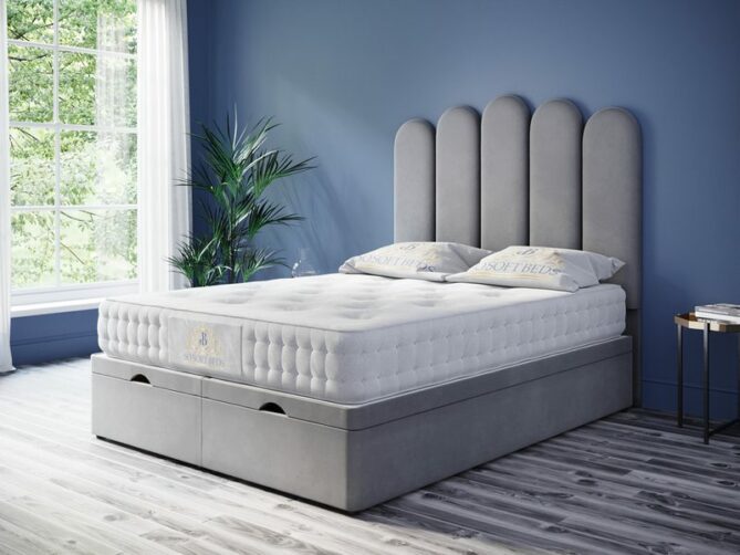 Sweet Dreams Ottoman Bed Panel Headboard With Optional Mattress - Ottoman Beds 