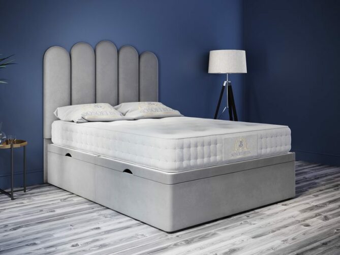 Sweet Dreams Ottoman Bed Panel Headboard With Optional Mattress - Ottoman Beds 