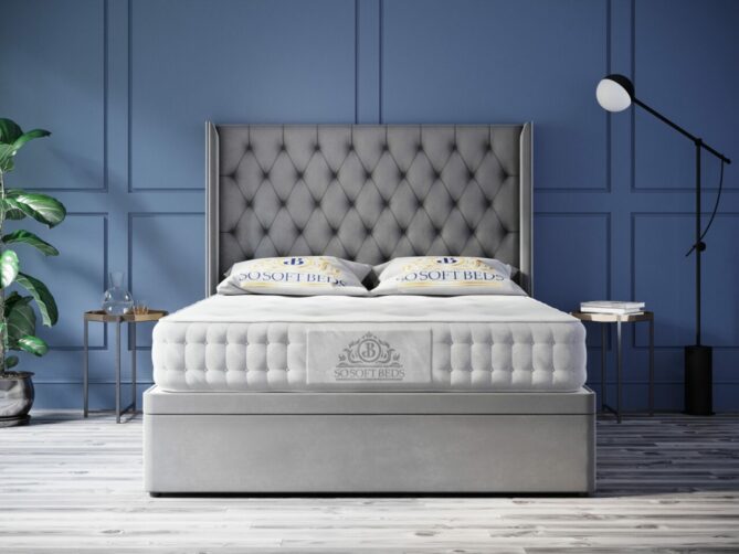 End Opening Ottoman Queen Anne Bed - Ottoman Beds 