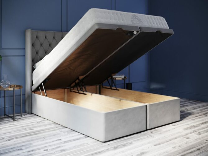 End Opening Ottoman Queen Anne Bed