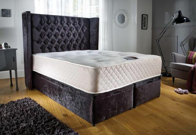 End Opening Ottoman Queen Anne Bed