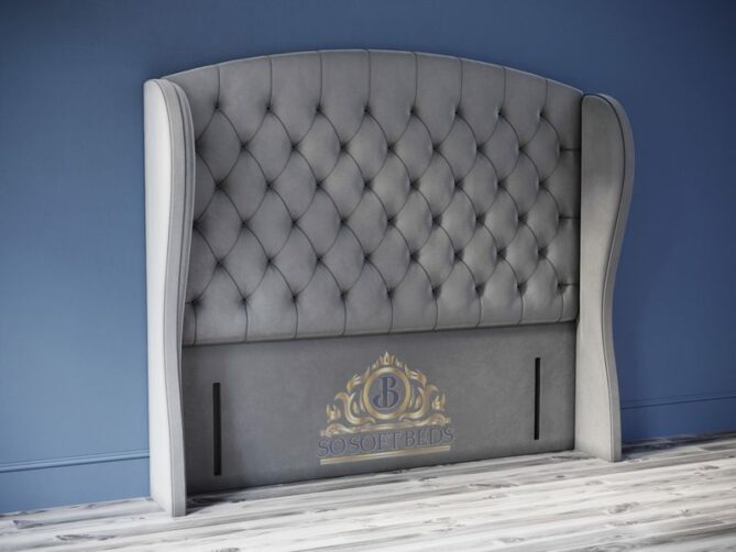 Safina Wingback Chesterfield Ottoman Bed - Ottoman Beds 