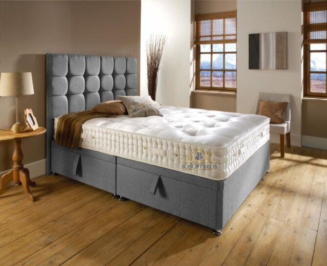 Side Opening Ottoman Bed Optional Mattress