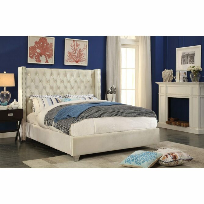 Tall Queen Anne Wingback Headboard 60" or 54"