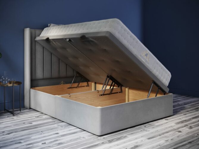 Wingback Ottoman Bed Elegant