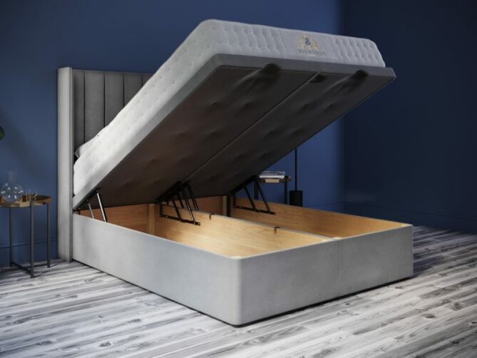 Wingback Ottoman Bed Elegant