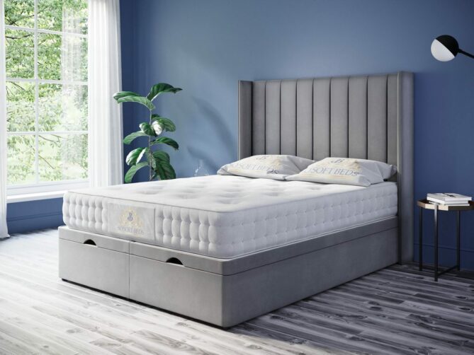 Wingback Ottoman Bed Elegant