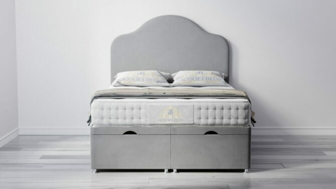 Lewis Plain Ottoman Bed With Optional Mattress