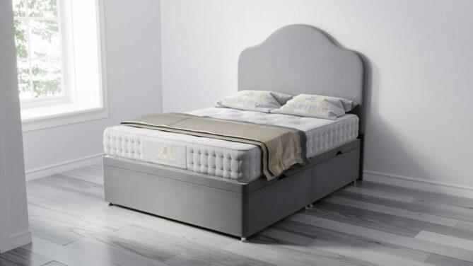 Lewis Plain Ottoman Bed With Optional Mattress