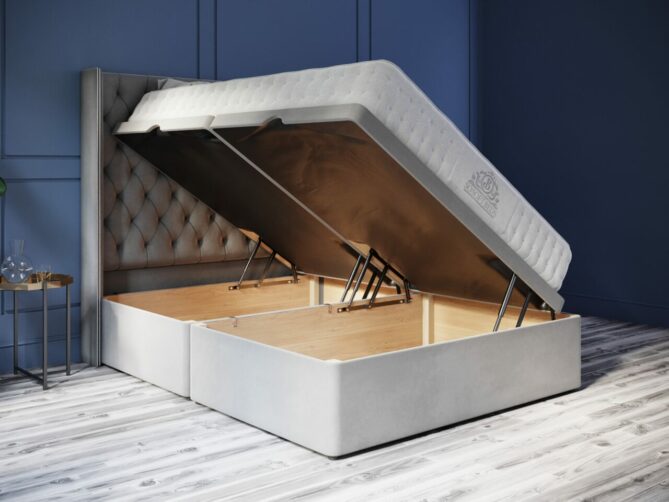 End Opening Ottoman Queen Anne Bed