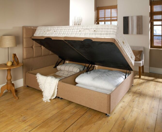 Side Opening Ottoman Bed Optional Mattress
