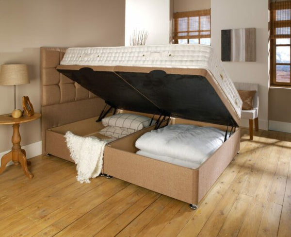 Ottoman Bed With Sicilian Headboard Design